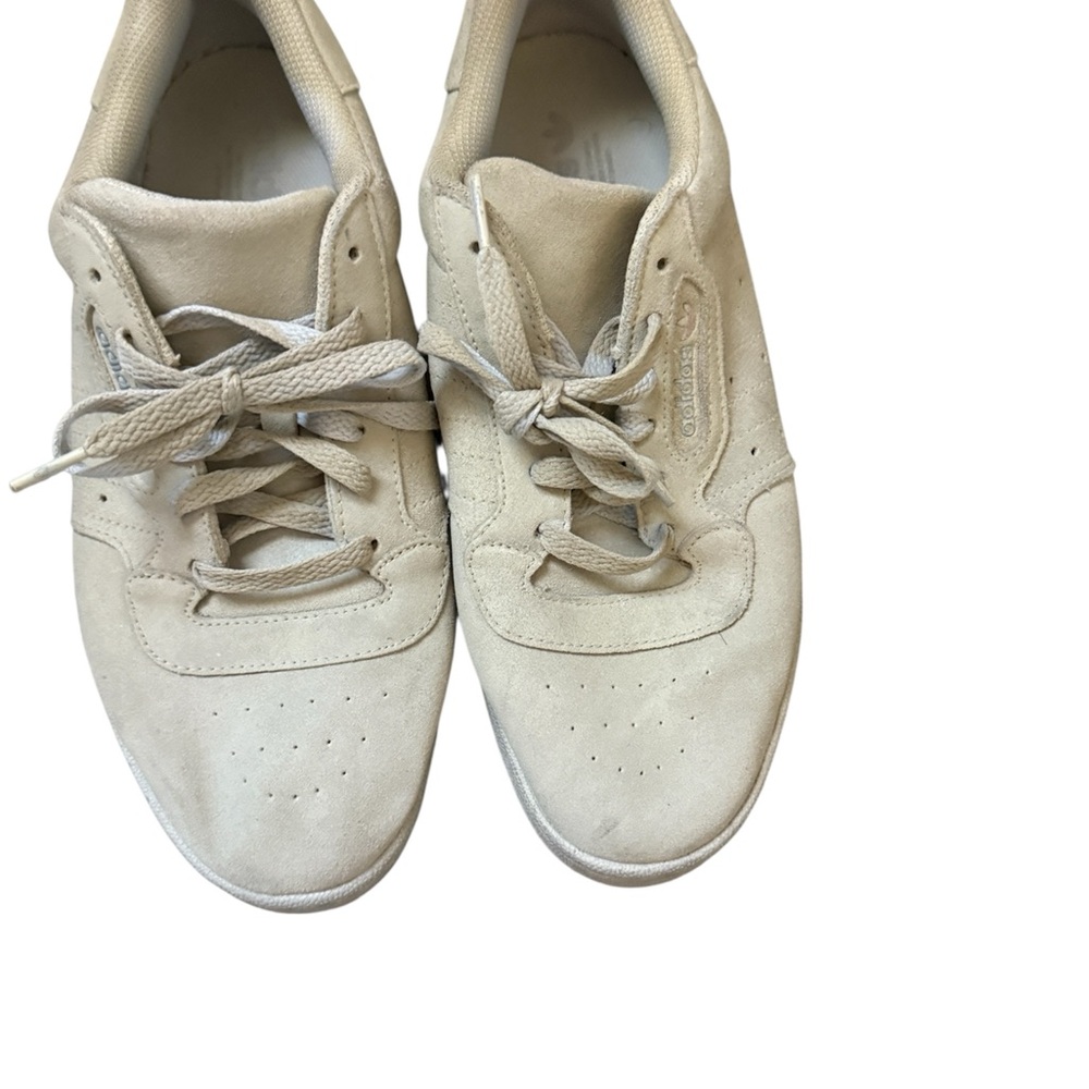 Adidas Yeezy Powerphase in the "Simple Brown" or "Quiet Grey" suede colorway
